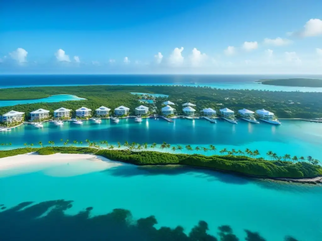Exclusivo paraísode lujo junto al mar: mansiones, yates y aguas turquesas Un oasis de lujo costero: mansiones con piscinas infinitas, yates en muelles privados y exuberante vegetación tropical
