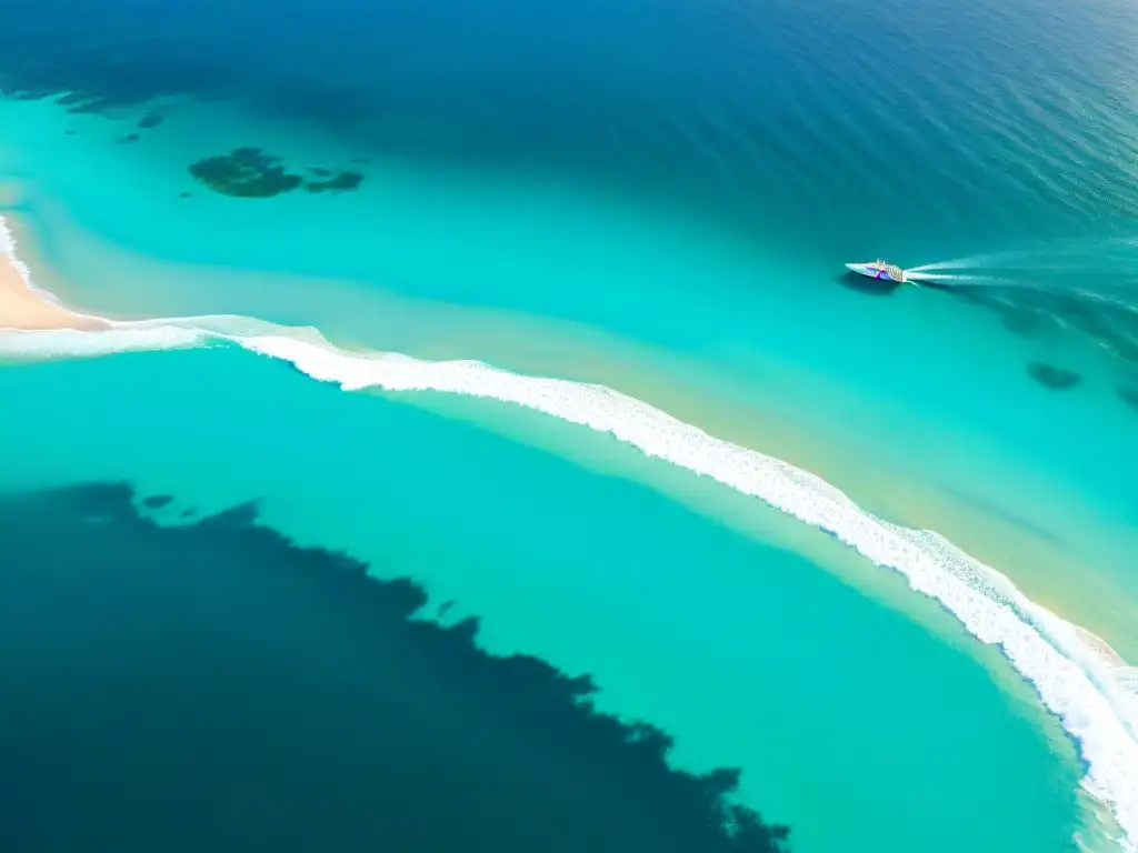 Costa de ensueño: aguas turquesas, playas doradas y lujo en cada detalle Paisaje costero con aguas turquesa, playas doradas y propiedades modernas