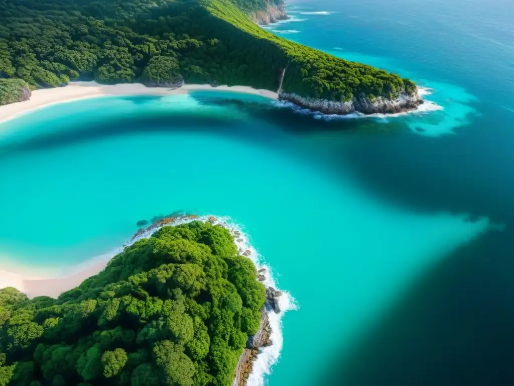 Costa paradisíaca: inversión en propiedades costeras Invierte sabiamente: paisaje costero con aguas turquesas, playas de arena blanca y vegetación exuberante