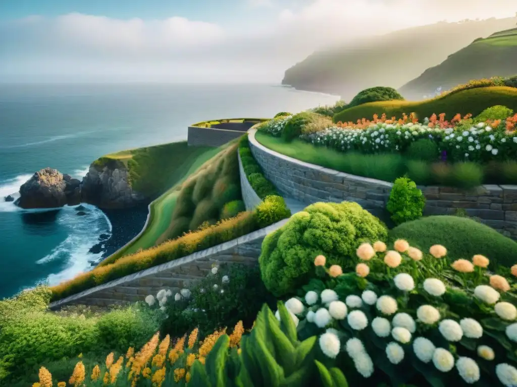 Integración perfecta: muros de contención en paisaje costero Un paisajismo costero impresionante con soluciones de muros integrados en armonía con la naturaleza