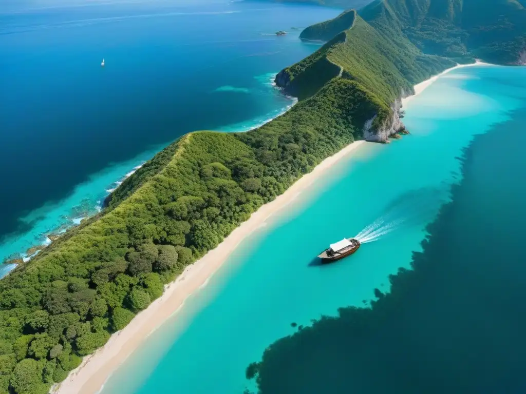 Costa virgen: un paraíso natural en armonía Un paraíso costero: aguas turquesas cristalinas, playas doradas y vegetación exuberante