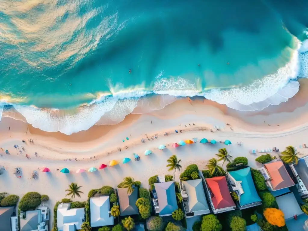 Paraíso costero: playa vibrante y atardecer majestuoso Un paraíso costero con derecho inmobiliario en la costa: playa vibrante, aguas turquesas y atardecer majestuoso