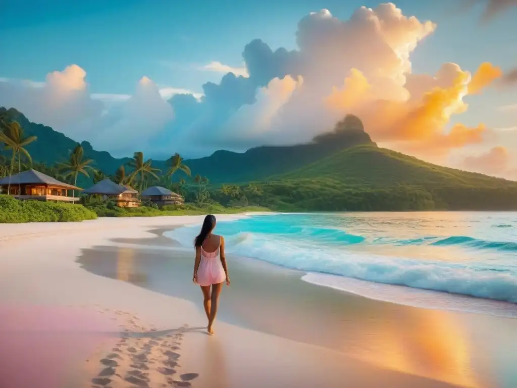 Paraíso costero al atardecer: propiedades de lujo con seguro premium Un paraíso costero de ensueño al atardecer con propiedades de lujo y seguro de propiedad costera premium