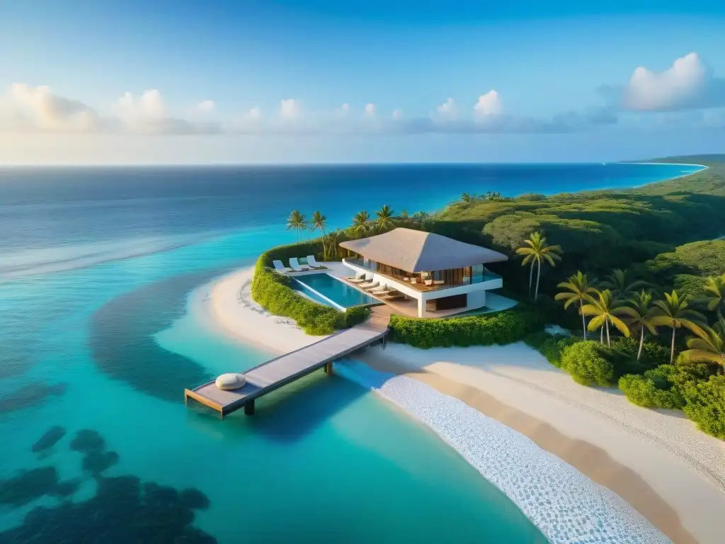 Residencia de lujo frente al mar: una vista aérea espectacular Un paraíso costero de lujo con servicios de concierge propiedades costeras