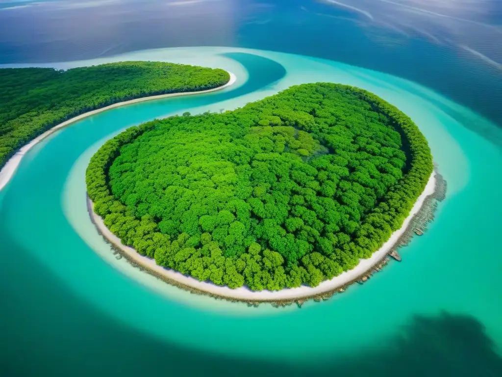 Encanto natural: manglares verdes y aguas turquesas Un paraíso costero donde los manglares verdes se encuentran con aguas turquesas