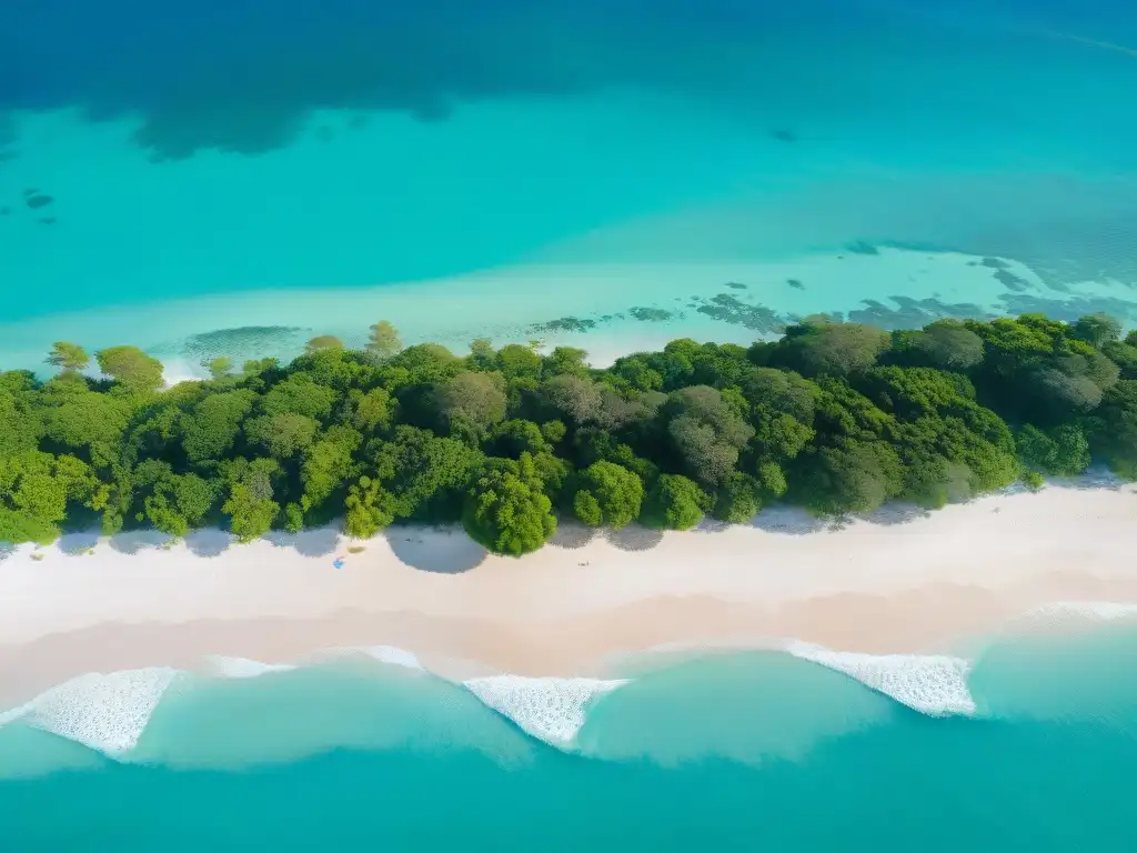 Armonía eco en paraíso costero: aguas turquesa y eco-resorts Un paraíso costero con turismo sostenible en costas internacionales