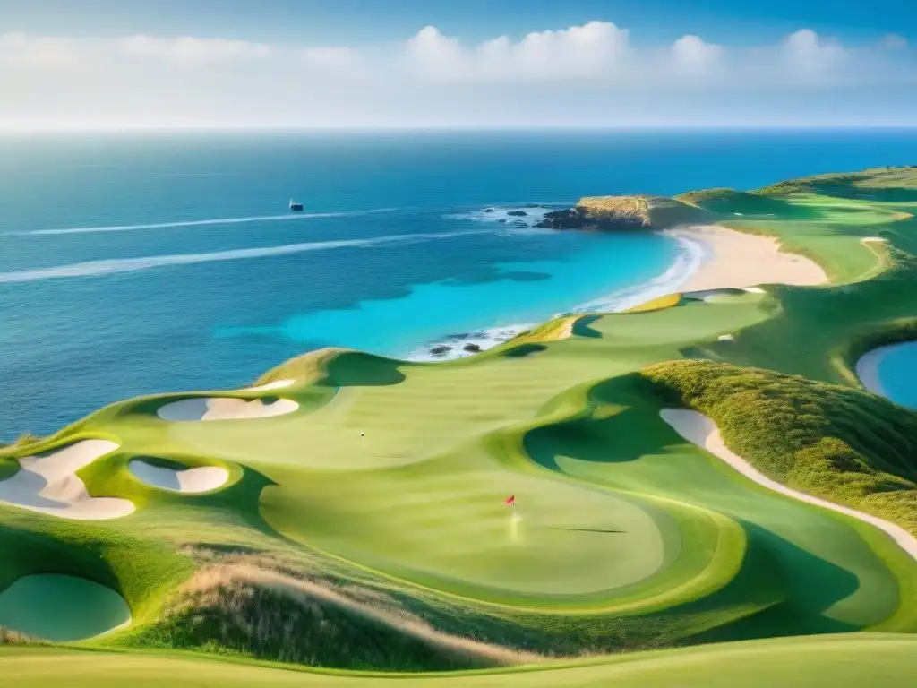 Golf junto al mar: armonía entre naturaleza y deporte Un paraíso de golf entre el verde y el azul marino, donde se fusionan naturaleza y deporte