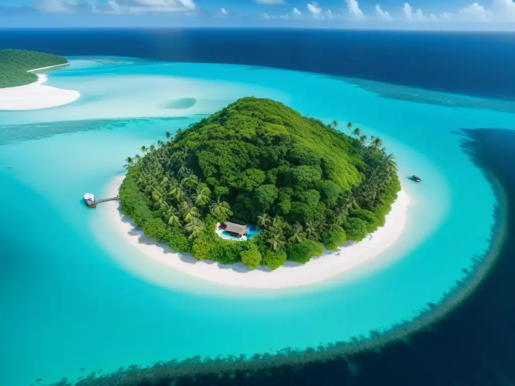 Paraíso privado en el Caribe: lujo y exclusividad Un paraíso de lujo desconectado en islas privadas del Caribe con aguas turquesas y playas de arena blanca