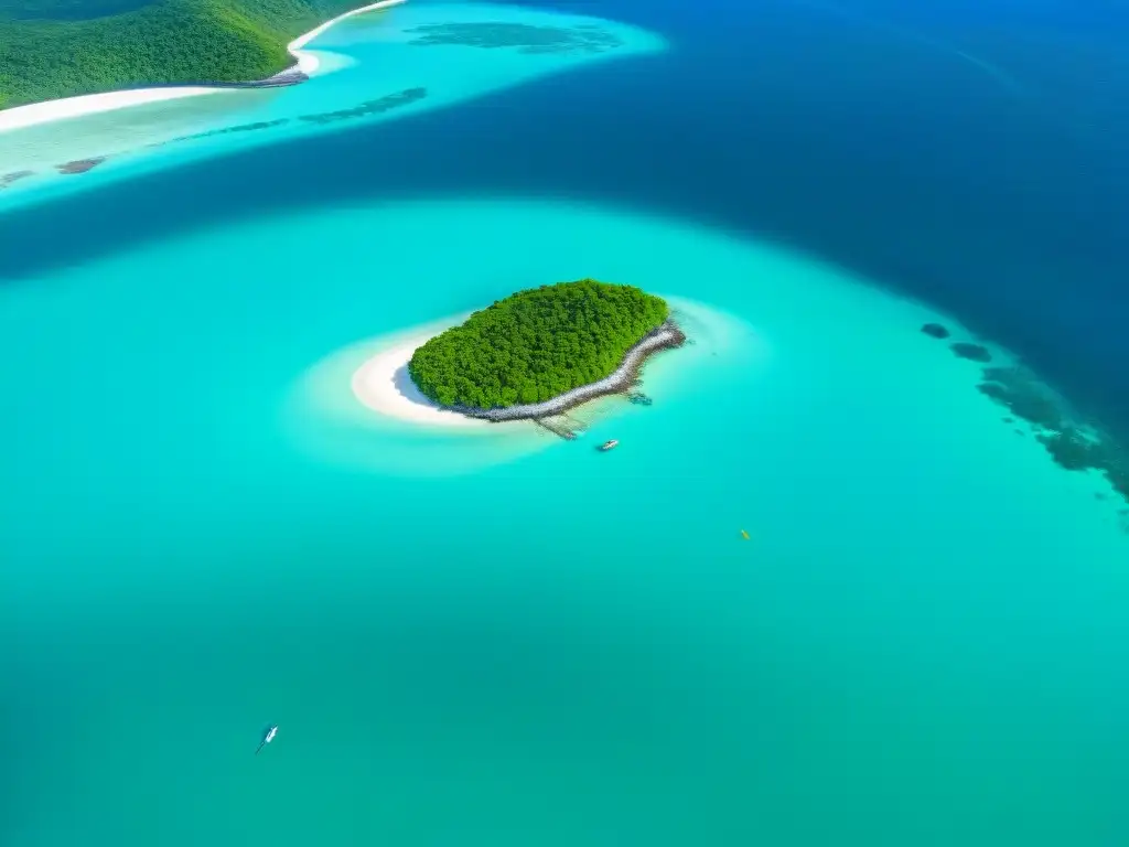 Paraíso costero: armonía entre vida marina y ecoturismo responsable Un paraíso natural de conservación ecosistemas costeros turismo, con arrecifes, aguas turquesa, manglares, playas y biodiversidad marina