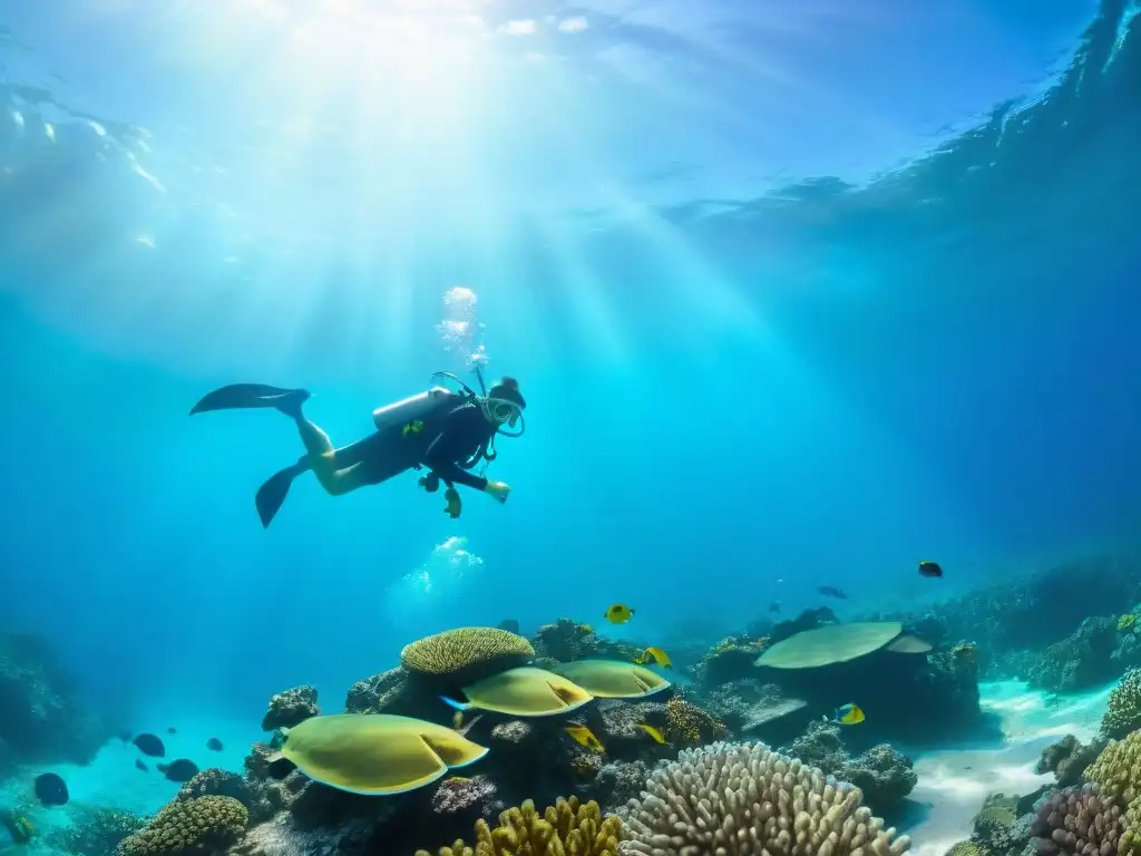 Arrecife de coral vibrante: vida submarina en todo su esplendor Un paraíso submarino en los mejores destinos de snorkel costeros