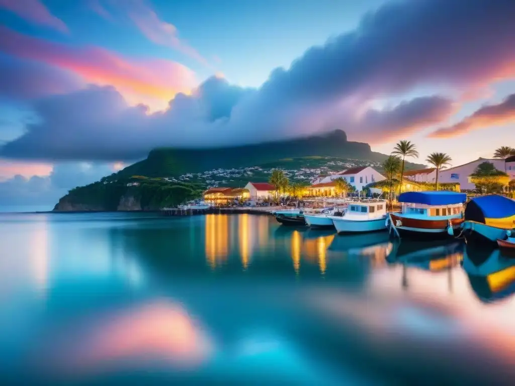 Tranquila vida costera al atardecer: sueño de propiedad asequible Pintoresco pueblo costero al atardecer con ambiente tranquilo y encantador