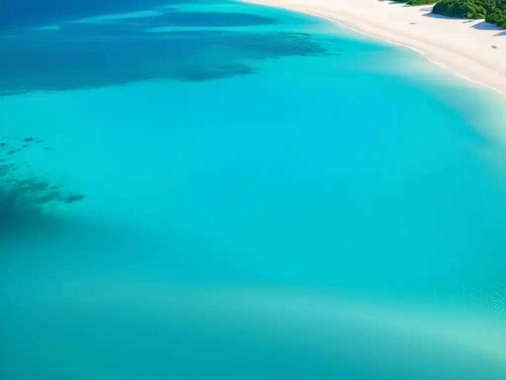 Paraíso costero: playa de arena blanca y aguas turquesas Playa paradisíaca con palmeras y aguas turquesas, ideal para Propiedades costeras de ensueño
