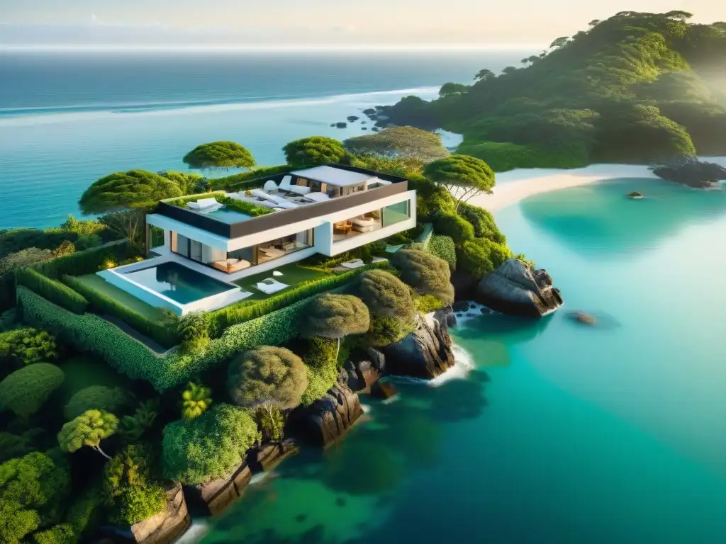 Propiedad costera moderna integrada con el paisaje marino Una propiedad costera de diseño arquitectónico integrado con el paisaje marino, fusionando lujo y serenidad