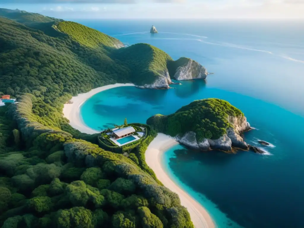 Propiedad costera renovada con vistas panorámicas al mar Propiedad costera con diseño moderno integrado armoniosamente en el entorno natural de vistas al mar