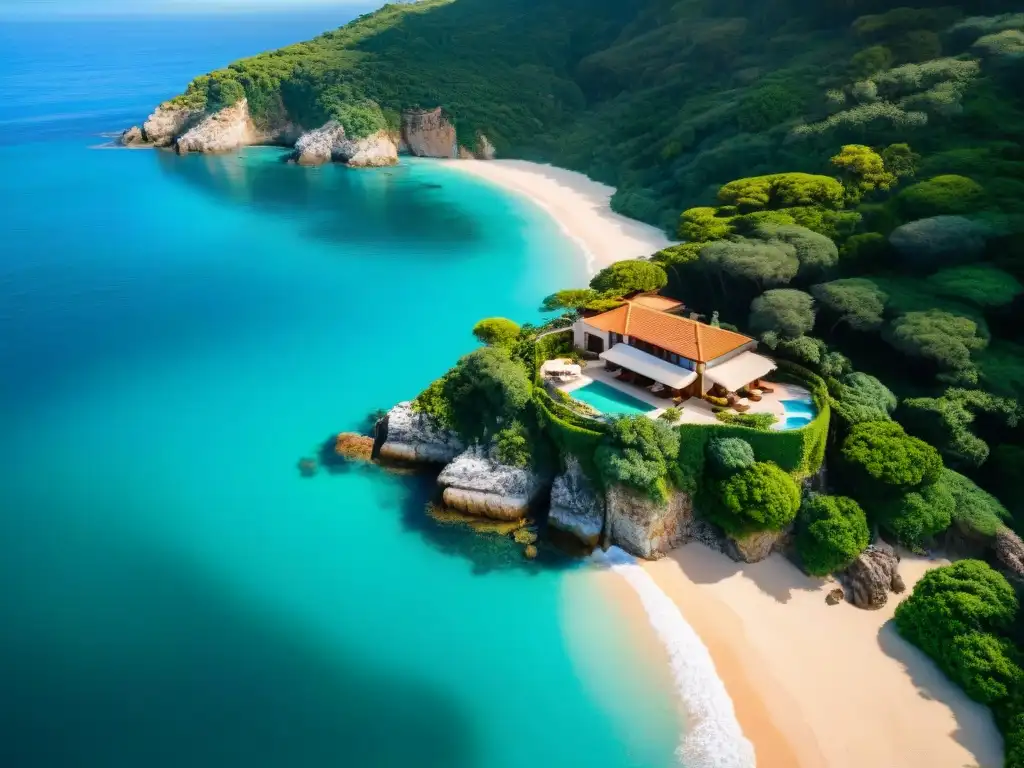Paraíso costero: villa exclusiva en acantilado Propiedad costera exclusiva única: villa de lujo frente al mar, rodeada de aguas turquesa, arena dorada y vegetación exuberante