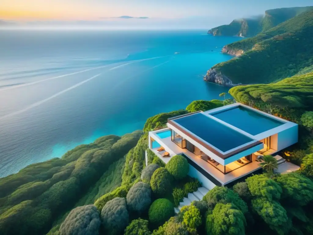 Residencia costera de lujo: vista panorámica al mar Transforma propiedad costera en hogar soñado con vistas al mar y diseño moderno