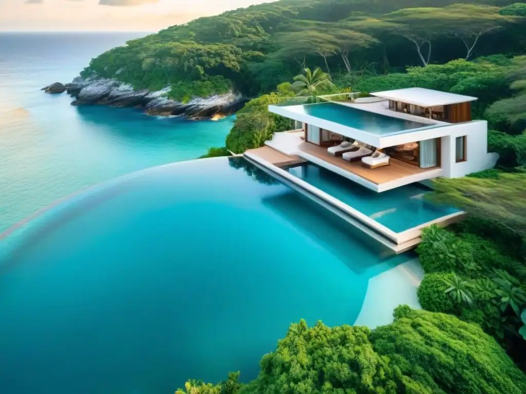 Propiedad costera de lujo con vistas al mar y piscina infinita privada Propiedad costera de lujo con piscina infinity y vistas al mar, ideal para comprar