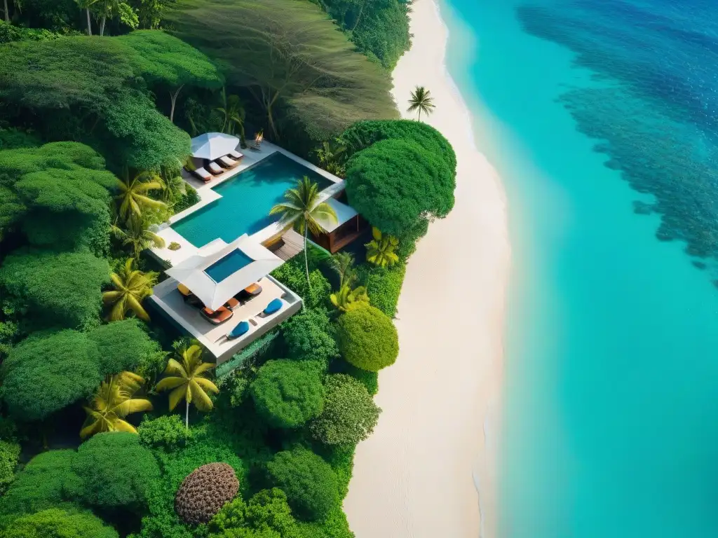 Paraíso costero: lujosa villa con vistas al mar turquesa Propiedad costera de lujo con vistas panorámicas al océano turquesa en un oasis de relajación