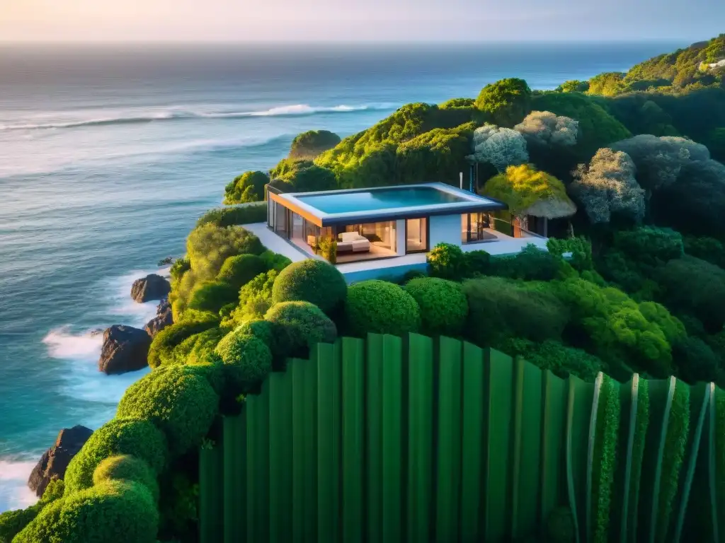 Propiedad costera moderna con seguridad avanzada frente al mar Propiedad costera moderna con avanzadas medidas de seguridad integradas, fusionando tecnología y tranquilidad