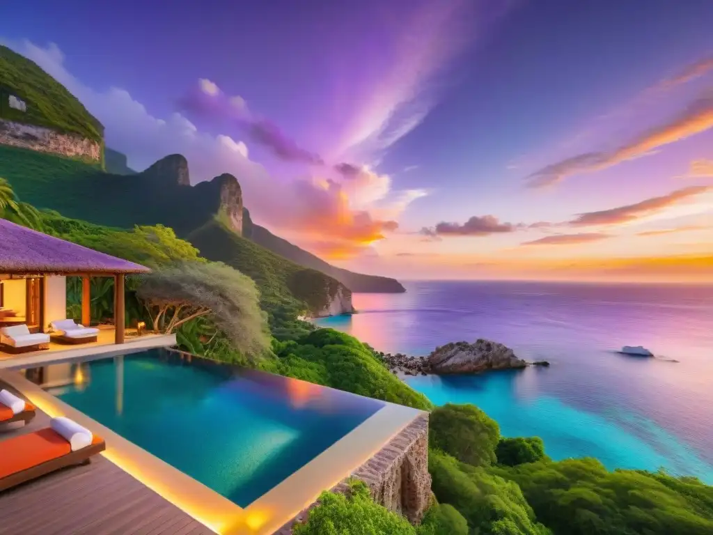 Villa de lujo en enclave paradisíaco junto al mar Una propiedad costera paradisíaca oculta entre acantilados verdes, aguas turquesas y atardeceres vibrantes