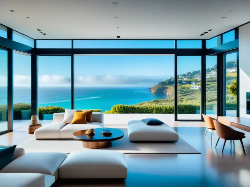 Smart home de lujo en la costa: tecnología y elegancia Propiedad costera con domótica tecnológica y vistas panorámicas al mar