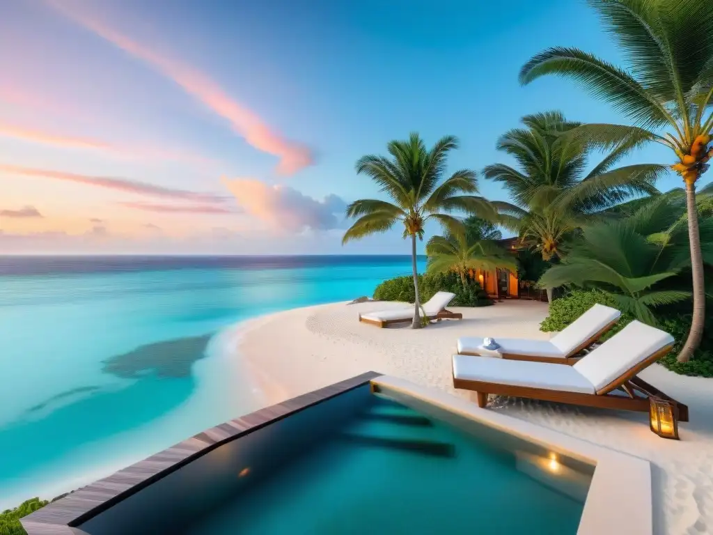 Paraíso vacacional de lujo con playa privada y piscina infinita Propiedad vacacional de lujo en la playa con servicios de concierge propiedades costeras