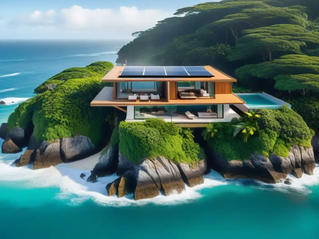 Propiedad costera de vanguardia: lujo sostenible frente al mar Propiedades costeras con diseño innovador y sostenible integrado en paisaje natural