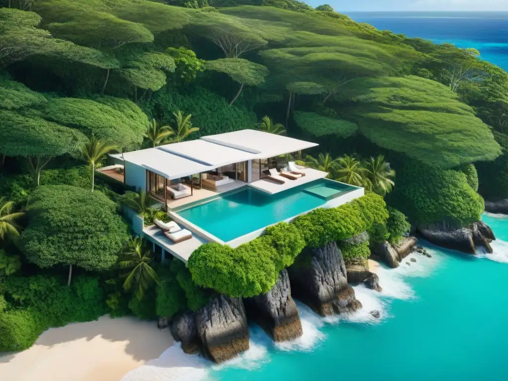 Propiedad de lujo frente al mar: exclusividad y opulencia Propiedades costeras exclusivas mercado: lujo y tranquilidad en un paraíso privado junto al mar