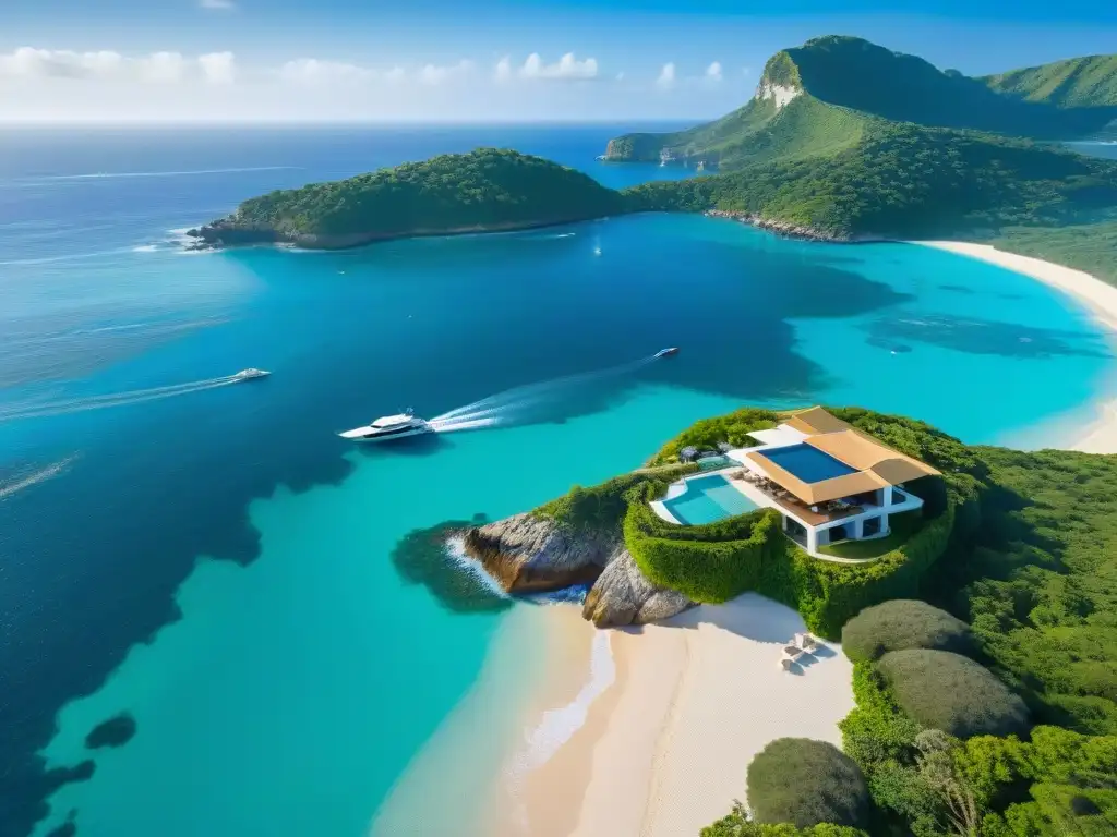 Villa de lujo en acantilado: paraíso costero con piscina infinita Propiedades costeras para vivir: lujosa villa en acantilado con piscina infinita privada y vistas al mar turquesa