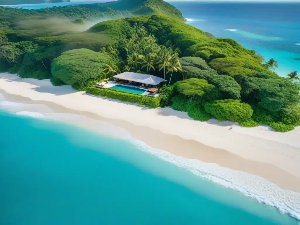 Propiedad exclusiva: paraíso costero con playas de ensueño Propiedades costeras con playas privadas: vista aérea impresionante de una propiedad en la costa con arenas blancas y aguas turquesas