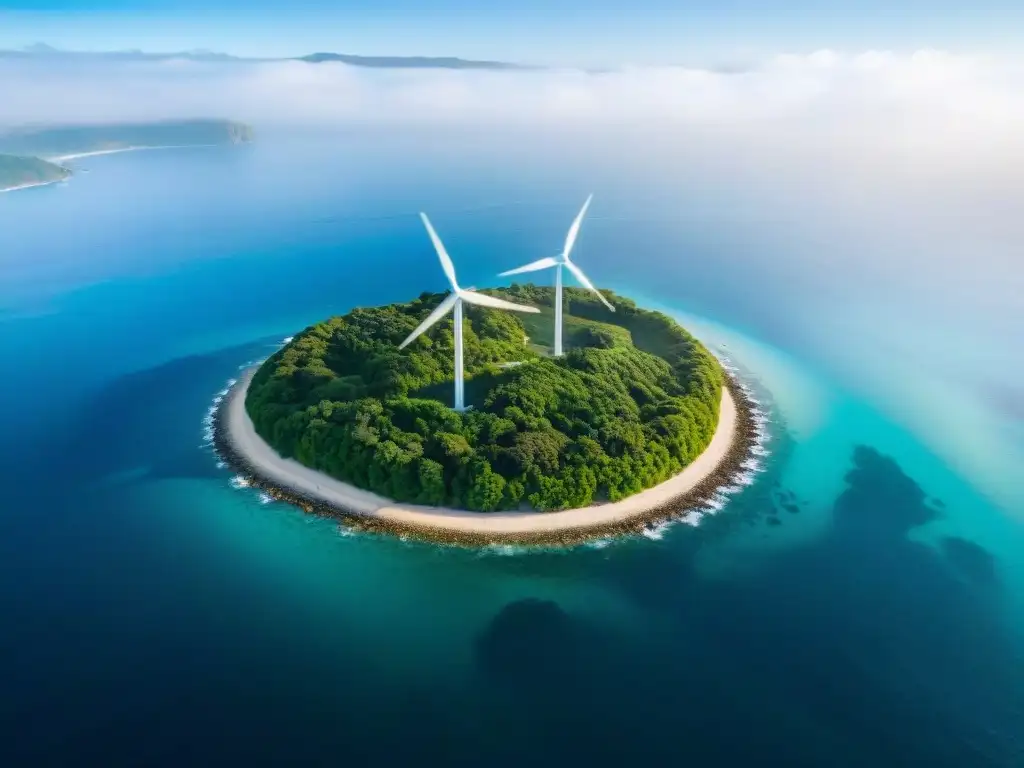 Inversión en propiedades costeras sustentables con paneles solares y turbinas eólicas, en armonía con la naturaleza y el mar