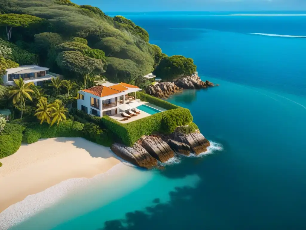 Propiedad costera exclusiva: lujo y privacidad frente al mar Propiedades costeras vida junto al mar: lujosa propiedad con playa privada, piscina infinita y vistas panorámicas al océano