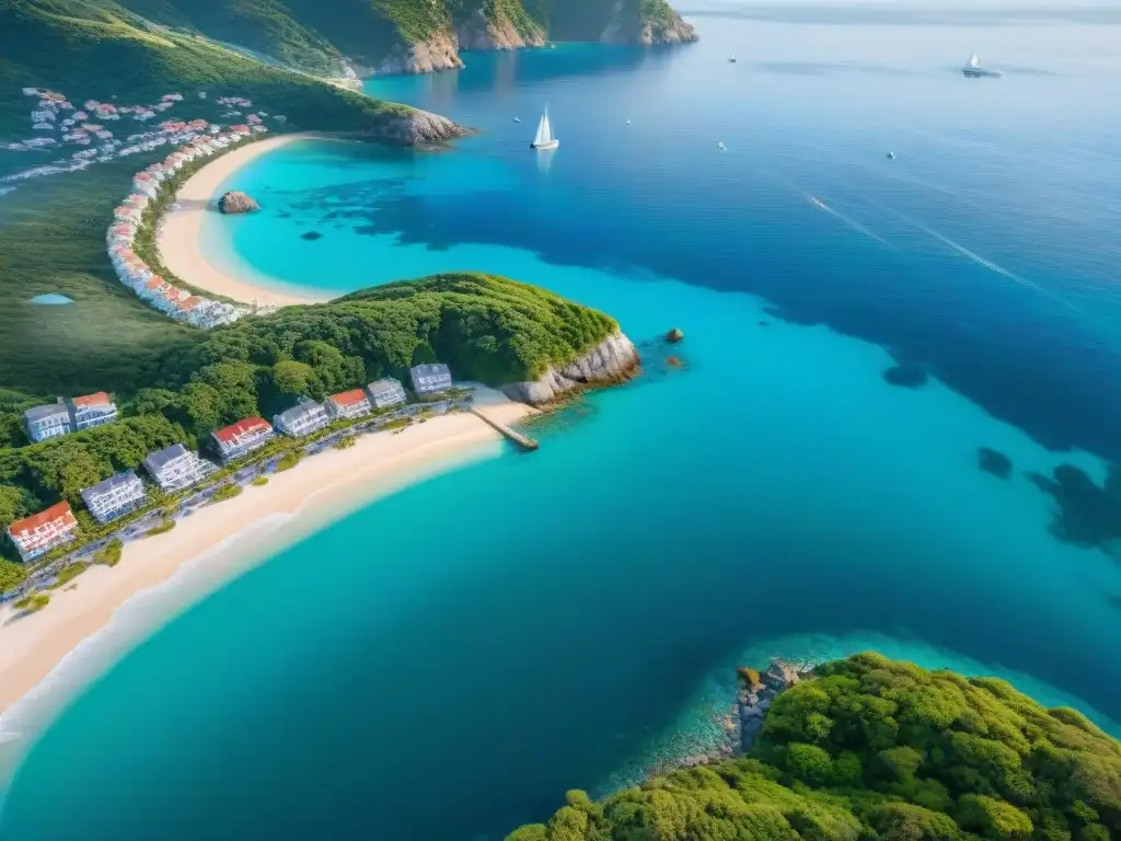 Costa paradisíaca: Invierte en propiedades frente al mar Un pueblo costero pintoresco con aguas azules, playas doradas, un puerto bullicioso y propiedades frente al mar