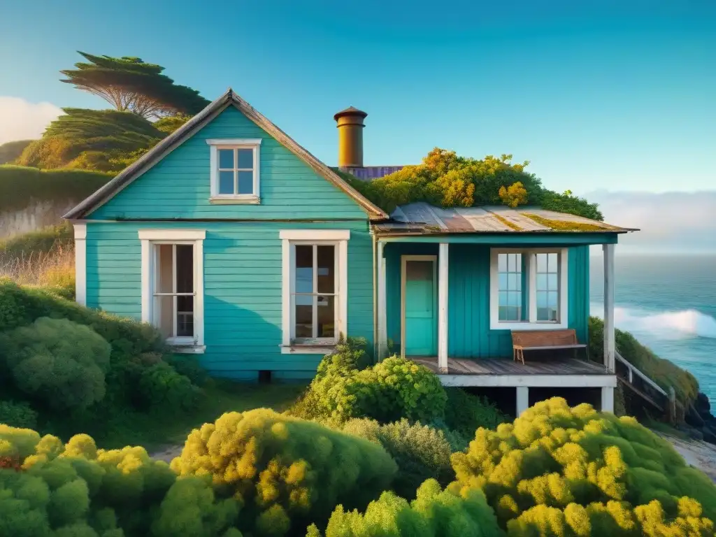 Encanto costero en ruinas: historia y renovación junto al mar Reciclaje de propiedades costeras antiguas: Belleza decadente frente al mar, historia y potencial de renovación