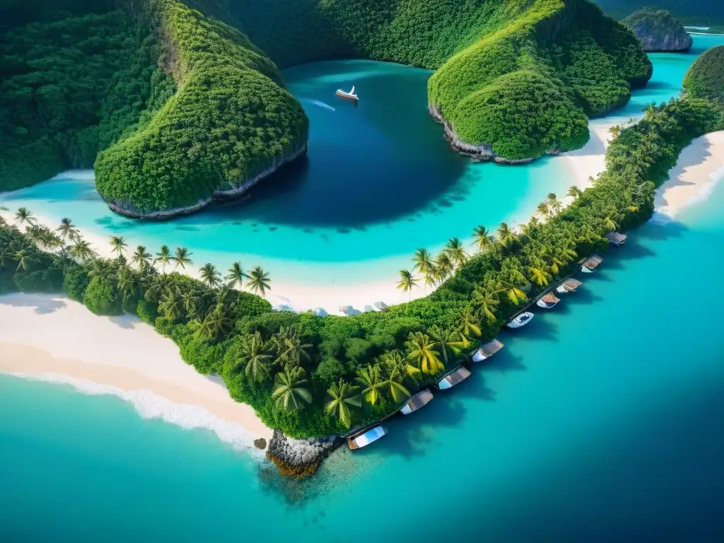 Paraíso de lujo: Resort exclusivo entre naturaleza y mar turquesa Un refugio exclusivo entre la naturaleza y el mar, con villas y playas privadas