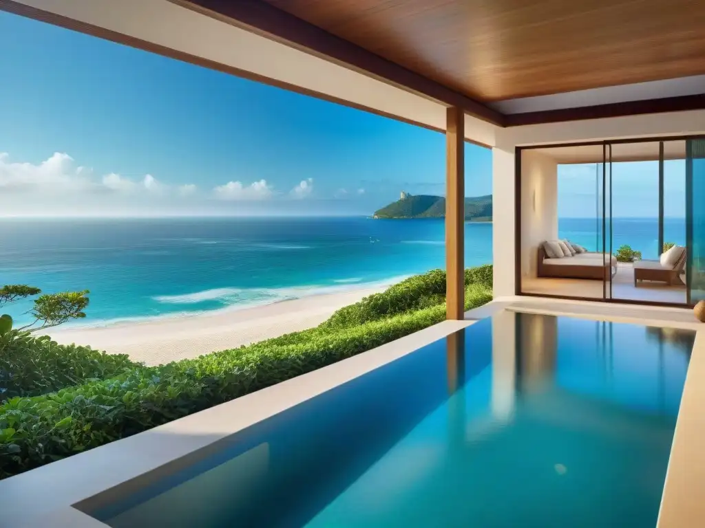 Residencia lujosa frente al mar: armonía entre lujo y naturaleza Refugio seguro frente al mar: casa lujosa y vista impresionante, coexistiendo en armonía con el poderoso océano