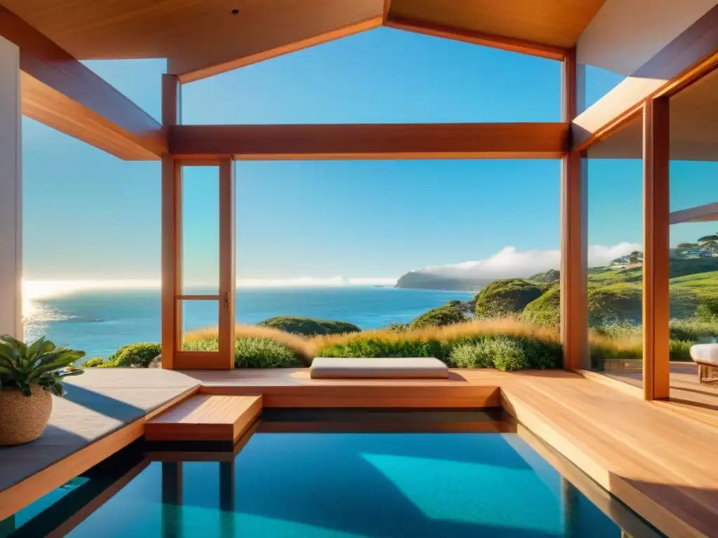 Hogar costero eco-friendly bañado en luz dorada Residencia costera ecoamigable con paneles solares, jardín nativo y vistas al mar