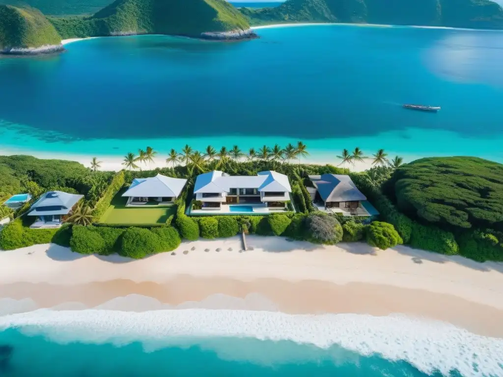 Paraíso costero: Casa moderna con vista al mar y exuberante vegetación Residencia de lujo en la costa con vistas al mar y exuberante vegetación, reflejando la calma de la vida costera