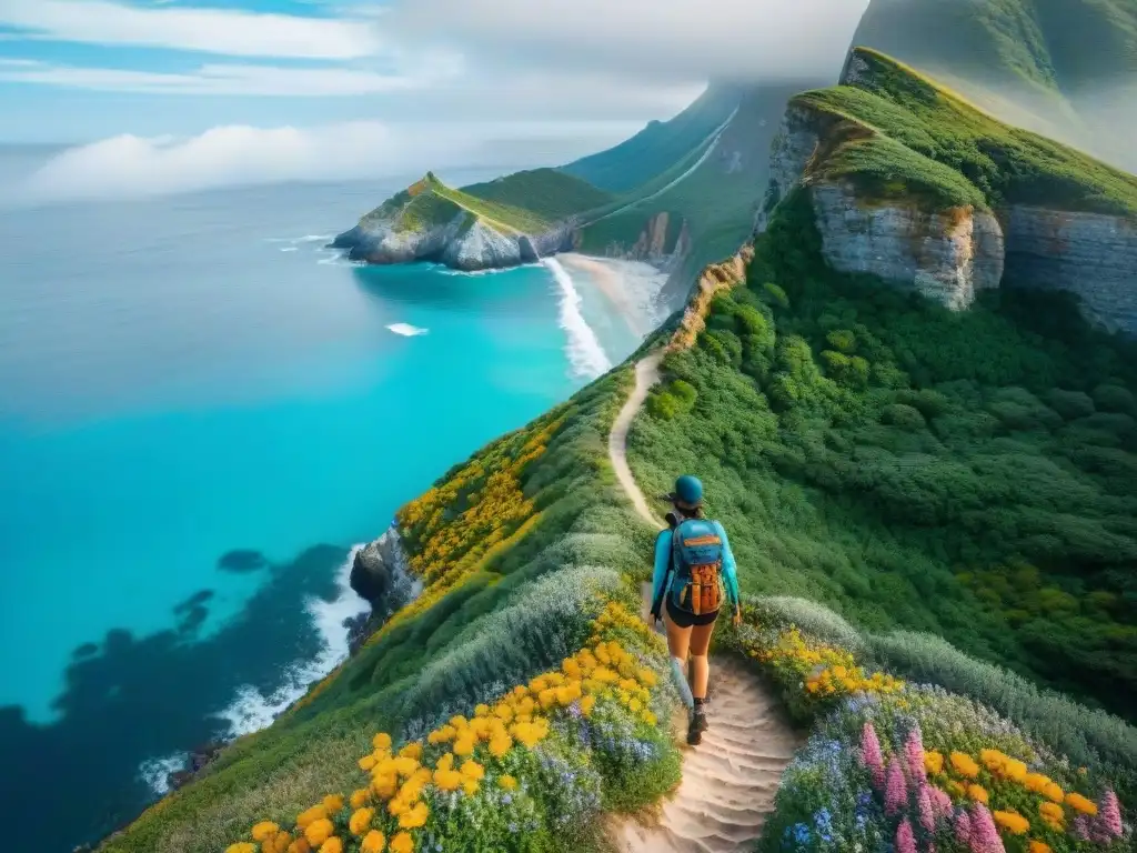 Senderismo épico por acantilados y aguas turquesa Explora rutas senderismo costero entre acantilados, mar turquesa y naturaleza exuberante