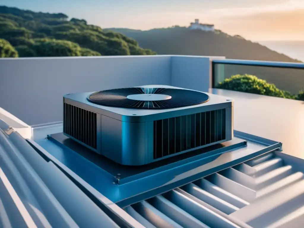 Sistema HVAC moderno en armonía con la belleza costera Sistema de climatización para propiedades costeras en armonía con el lujo y la naturaleza marina