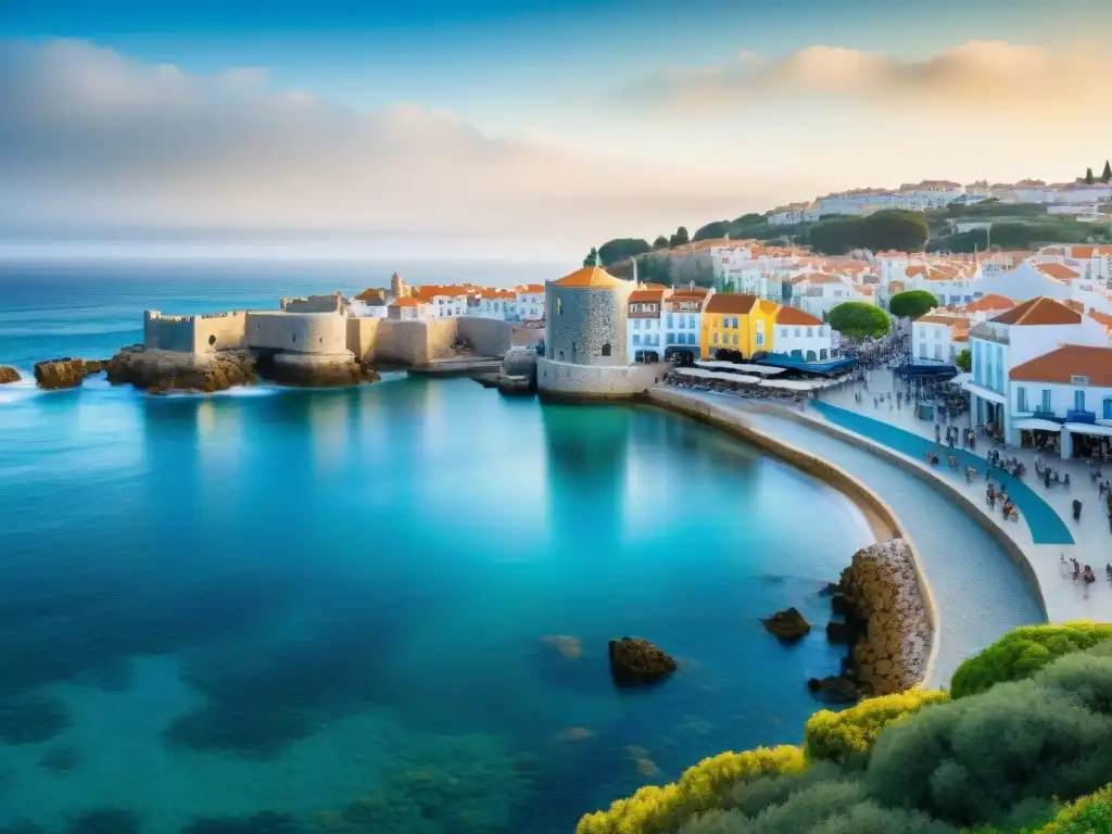 Paisaje costero de Cascais: encanto histórico y tranquilidad en Portugal Tranquilidad y belleza en Cascais, Portugal