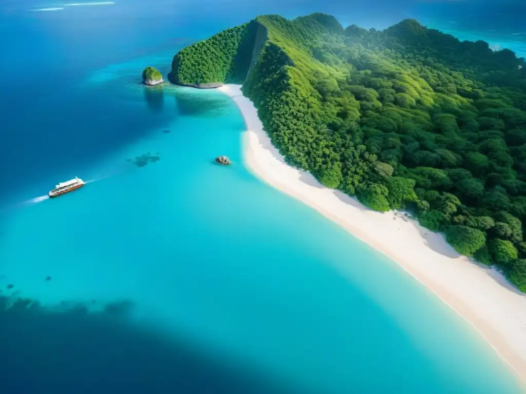 Paraíso tropical: isla exuberante y aguas turquesa Turismo en islas paradisíacas: equilibrio entre naturaleza y turismo