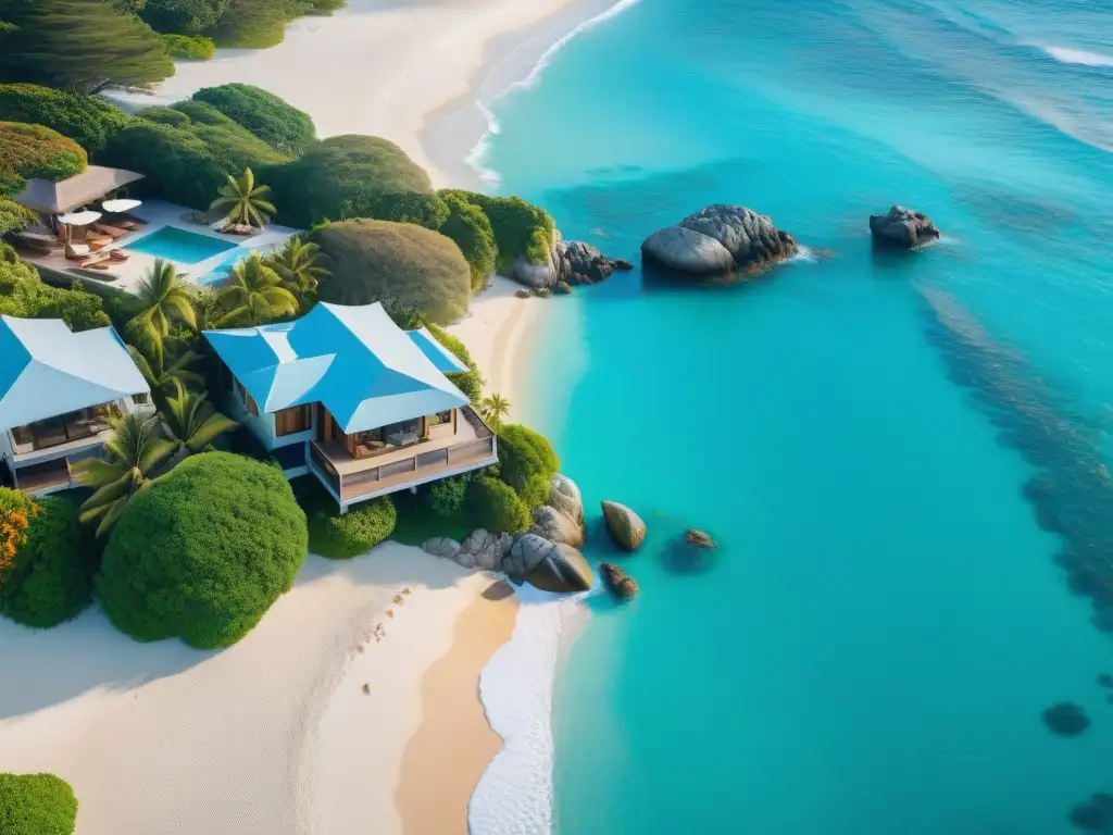 Paraíso costero: Casa de lujo frente al mar Ventajas de adquirir propiedad costera: Una lujosa casa de playa con vistas panorámicas al mar, una terraza amplia y palmeras bajo el sol