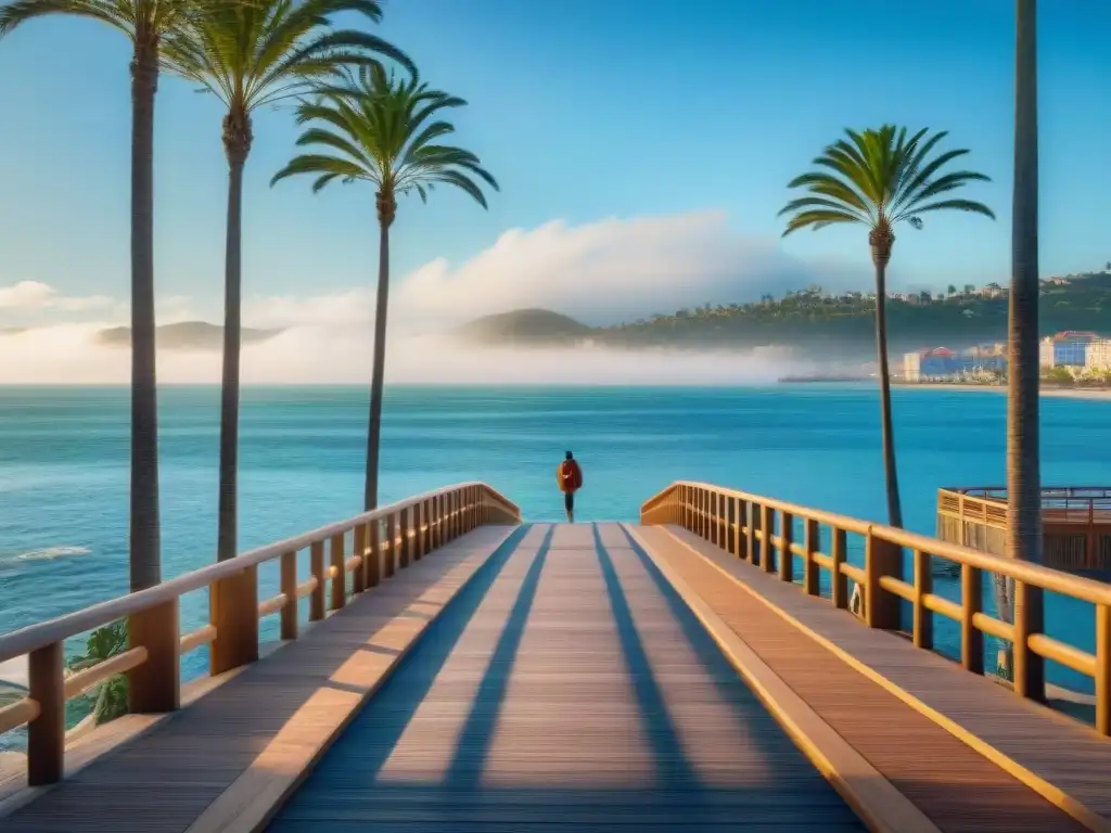 Paseo inclusivo en ciudad costera: diversidad y accesibilidad Vida junto al mar accesible: Paseo animado por un muelle con diversidad de personas disfrutando del entorno costero