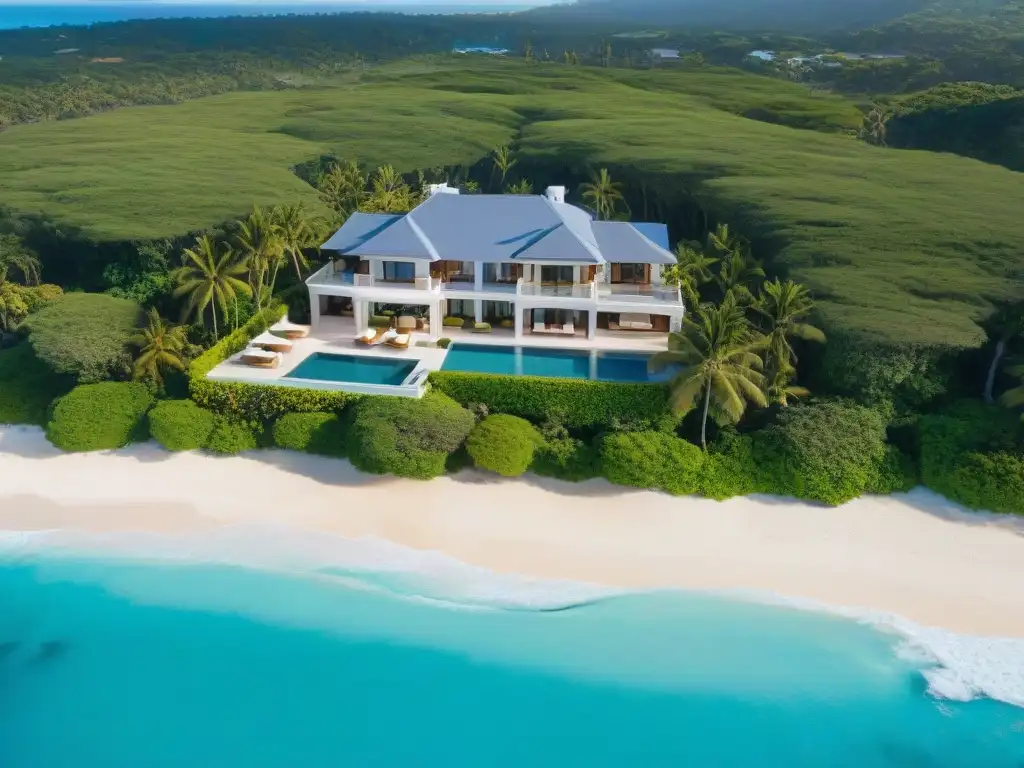 Mansión de lujo en costa paradisíaca: ¡vive el encanto! Villa de lujo en la costa, rodeada de palmeras y aguas turquesas, ideal para los que buscan las mejores hipotecas propiedades costeras