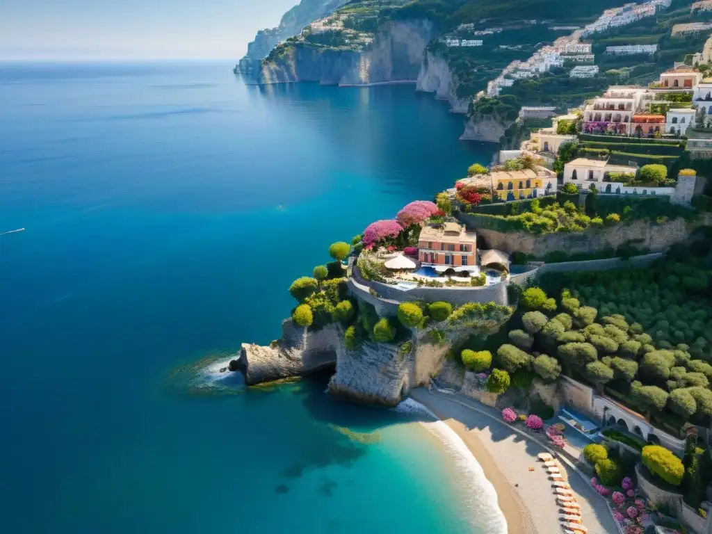 Villas de lujo en la costa Amalfitana: arquitectura y naturaleza Villas costeras con diseño arquitectónico único y vistas panorámicas en la Costa Amalfitana