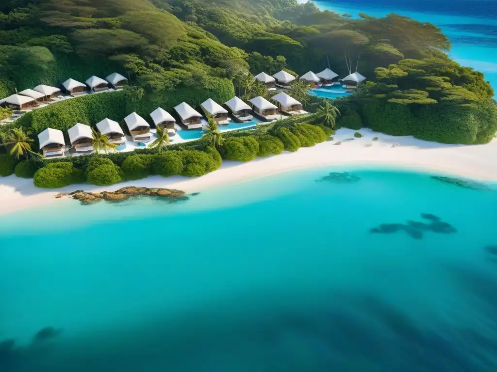 Playa exclusiva: lujo y serenidad en destino costero de élite Villas lujosas en playa exclusiva, destino costero de lujo con aguas turquesa