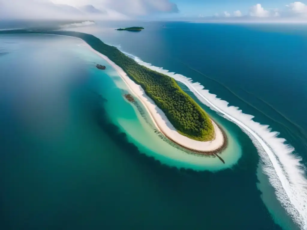 Costa erosionada: la lucha entre naturaleza y protección Vista aérea de la costa: erosión, daños por tormentas y protección