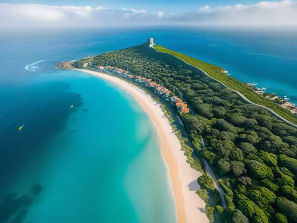 Inversiones costeras: modernidad y naturaleza en armonía Vista aérea de la costa: Crowdfunding inmobiliario en la costa con modernos desarrollos y playas