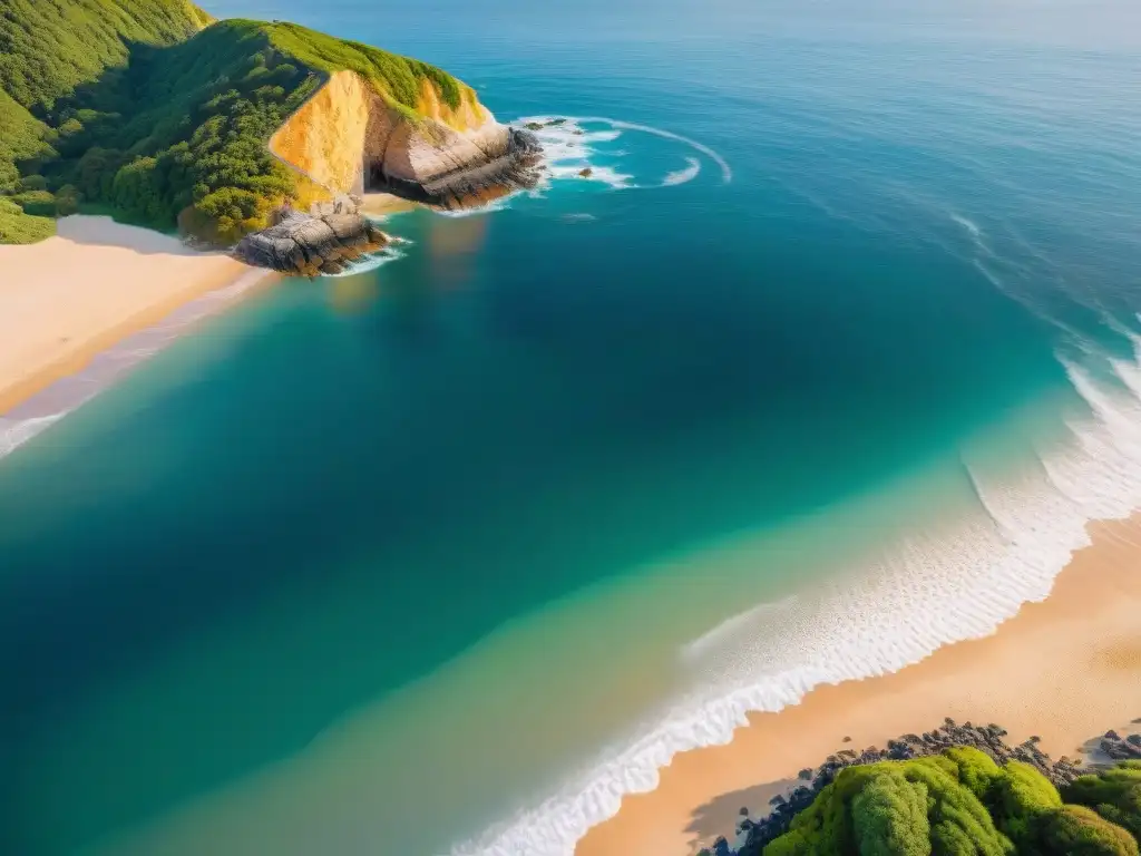 Armonía costera: Naturaleza y desarrollo en equilibro Vista aérea impresionante de propiedad costera, protección legal propiedad erosión costera, armonía entre naturaleza y desarrollo